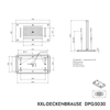 Tête de douche XXL encastrable DPG5030