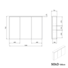 Spiegelschrank SOLO - 120 cm