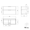 Badmeubelset TIM 100 cm met wastafel