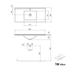 Ensemble de meubles de salle de bain TIM 100 cm avec lavabo