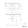 Wastafelonderkast TIM 100 cm