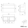Vanity unit VIREO 100 cm