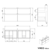 Badkamermeubel wastafelonderkast VIREO 120 cm