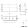 VIREO 120 cm vanity unit