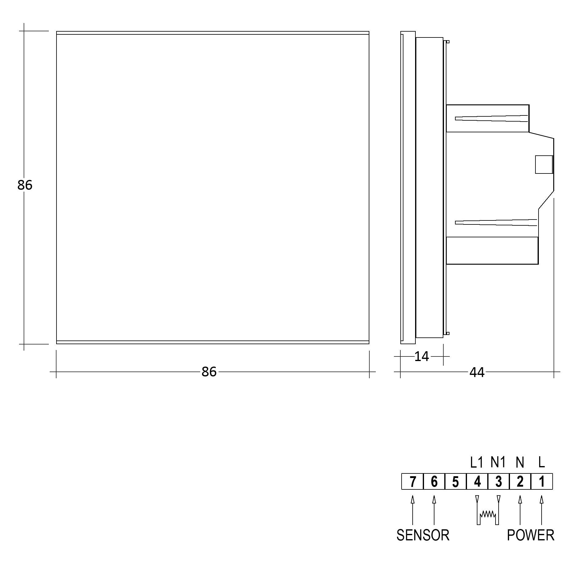 Thermostat à écran tactile WL-6T