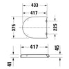 Duravit Univavo universele WC-bril met softclose, rond