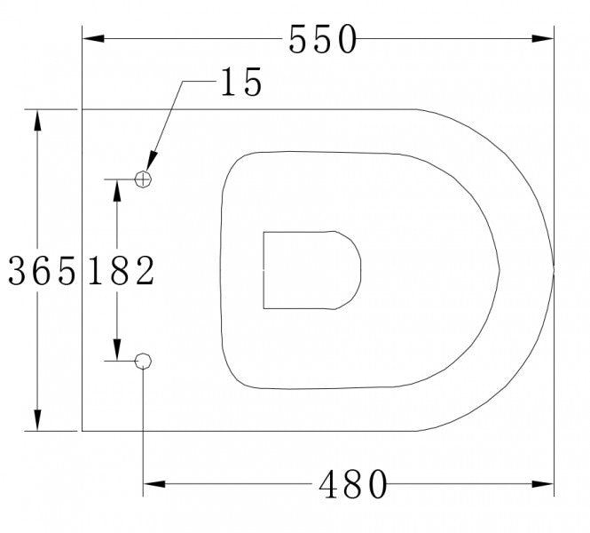 Compleet WC-pakket 43: WC B-8030R in mat zwart en soft-close zitting