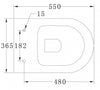 Compleet WC-pakket 39: WC B-8030R Zwart Mat