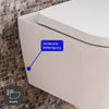 Duravit wandcloset 540 mm Mino Wit glanzend incl. WC-afdekking - onzichtbare bevestiging