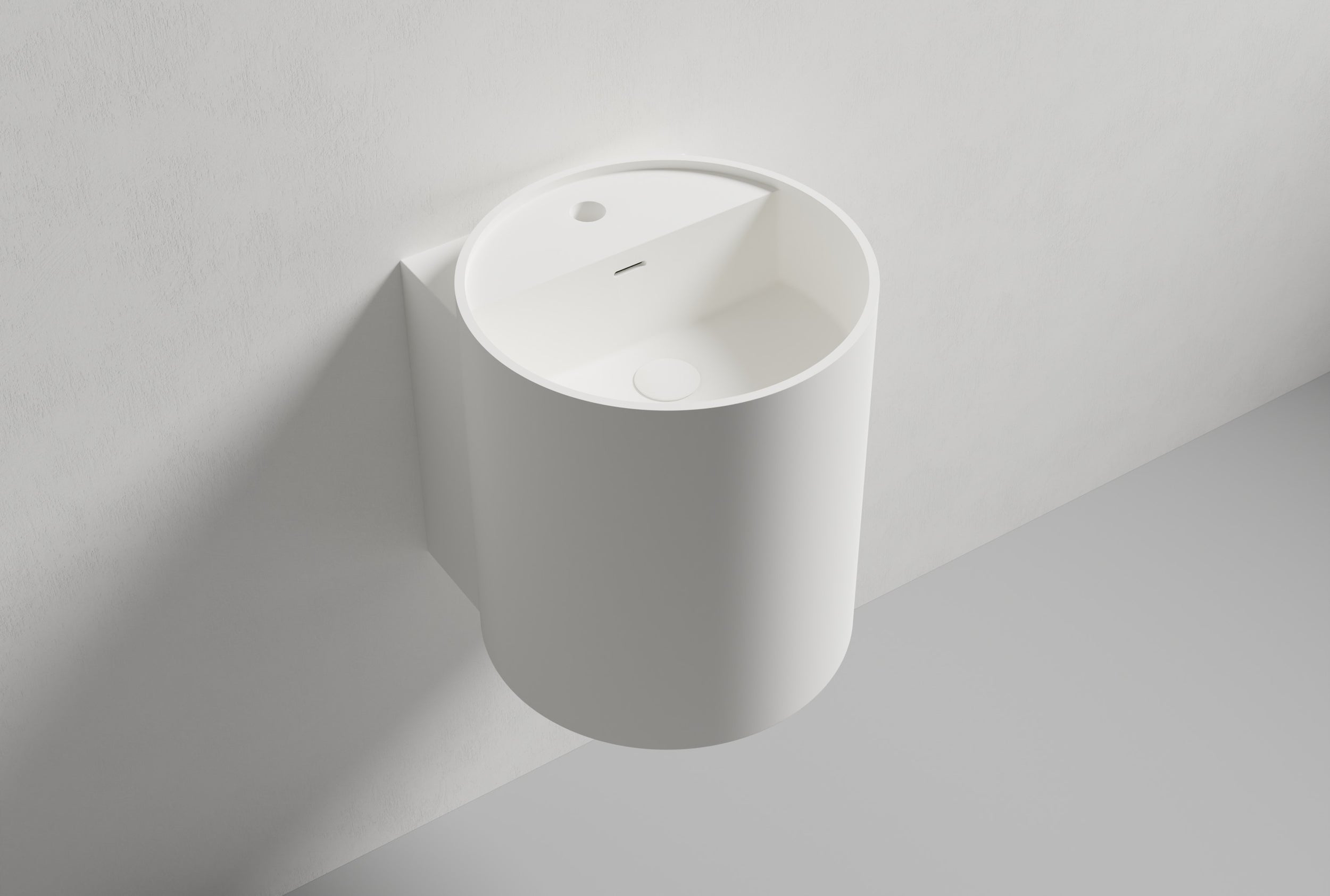 Wall-mounted washbasin NT2440 in mineral cast