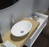 Counter top basin TW2106  of mineral cast (Pure Acrylic) - Matte - 50 x 35 x 15 cm