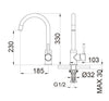 High-quality washbasin faucet 1434C-33