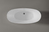 Freestanding bathtub BELAQUA 2.0 acrylic white shiny