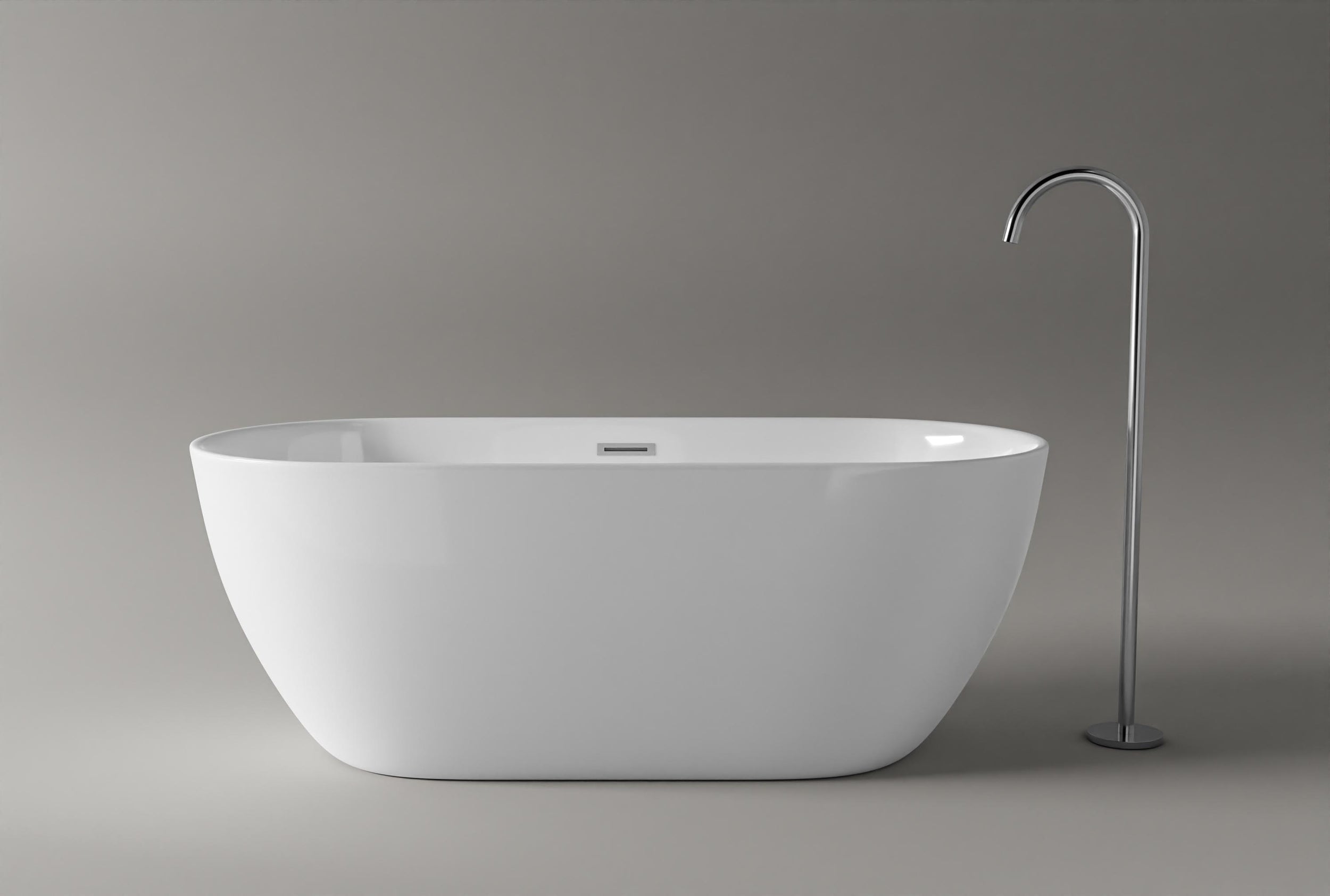 Freestanding bathtub JAZZ PLUS 2.0 Acryl White shiny