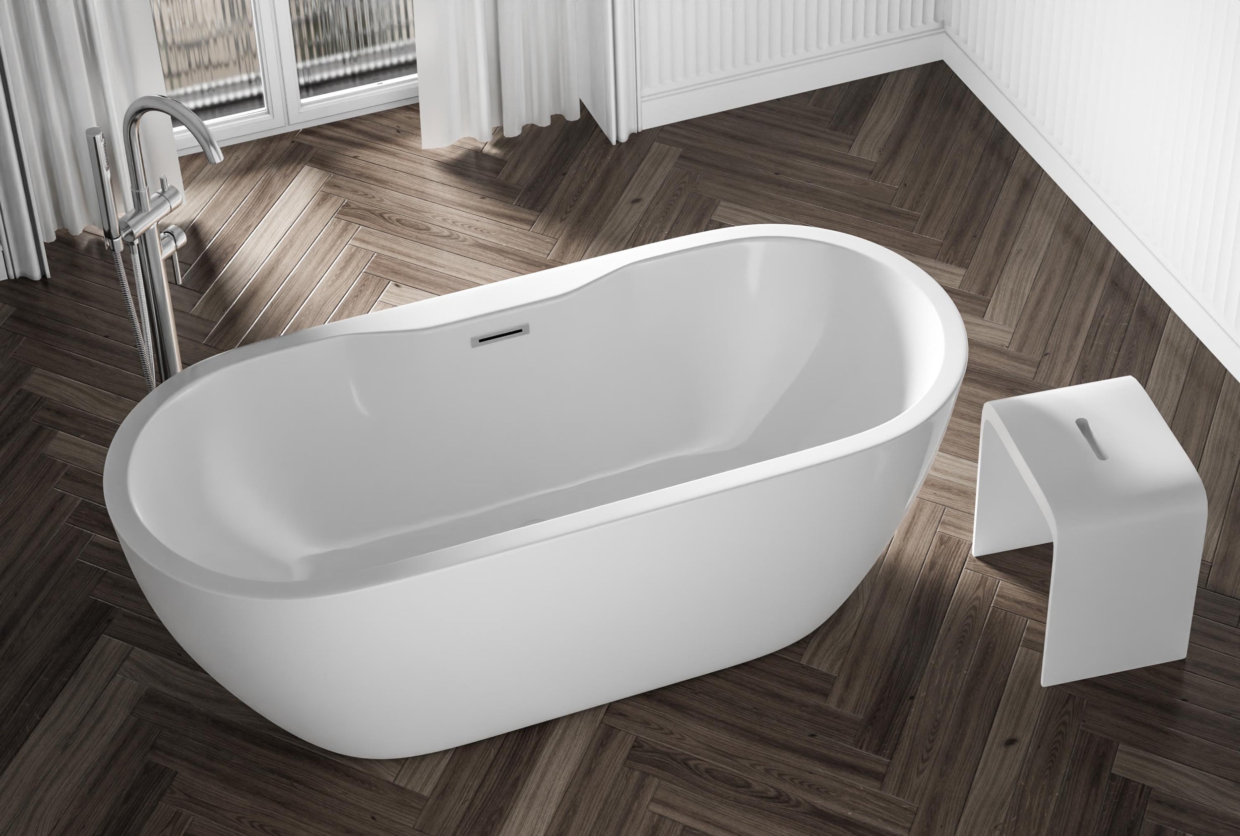 Freistehende Badewanne ROMA PLUS 2.0 Acryl