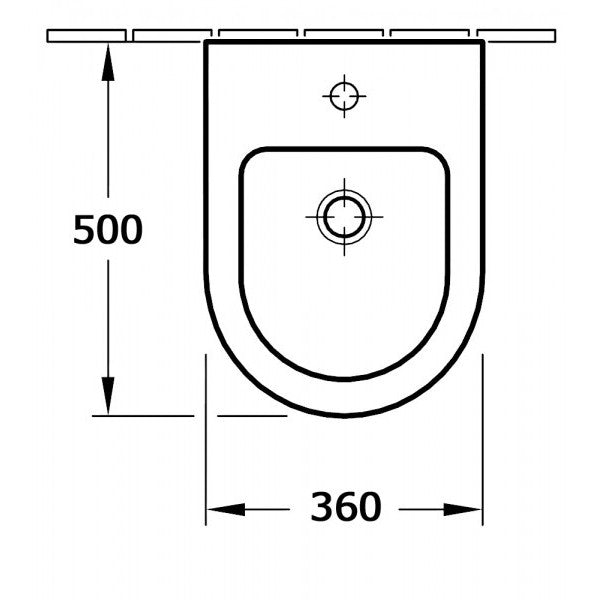 Hochwertiges Wand-Hänge-Bidet BH101