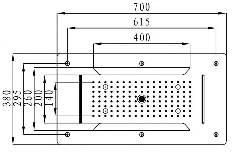 XXL LED Rain Shower Head DPG5030