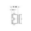 Duravit Tulum concealed shower mixer with shower head