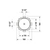 Duravit Tulum concealed shower mixer with shower head