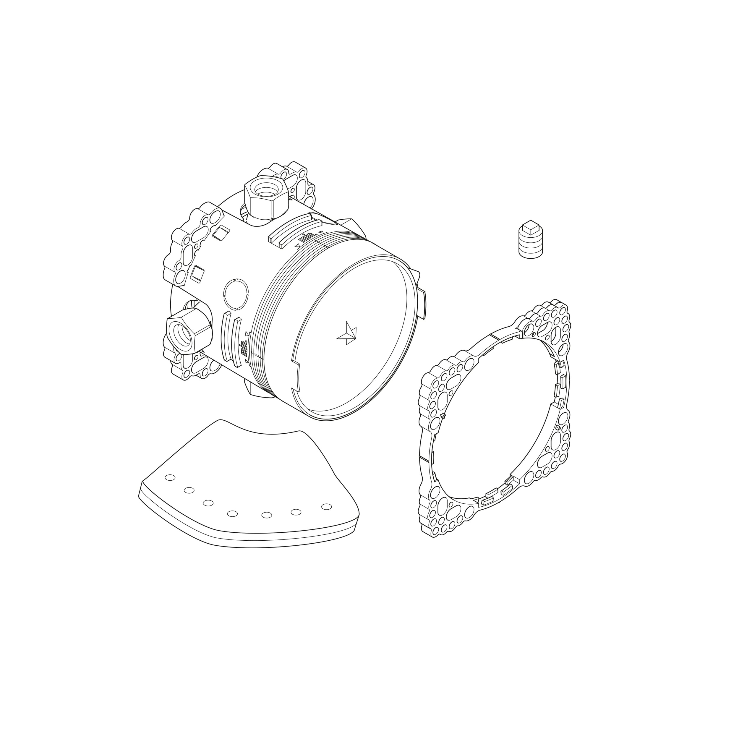 Duravit Tulum concealed shower mixer with shower head