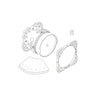 Duravit Tulum concealed shower mixer with shower head