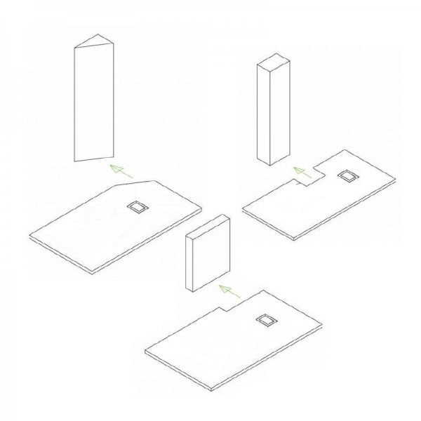 Duschtasse Duschwanne quadratisch GT-Serie