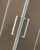 Corner shower enclosure  EX809 - frameless and shower tray made of SMC - 90 x 90 x 195 cm