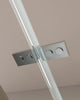 Corner shower enclosure  EX809 - frameless and shower tray made of SMC - 90 x 90 x 195 cm