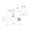 Design-hoekventiel 2-pack