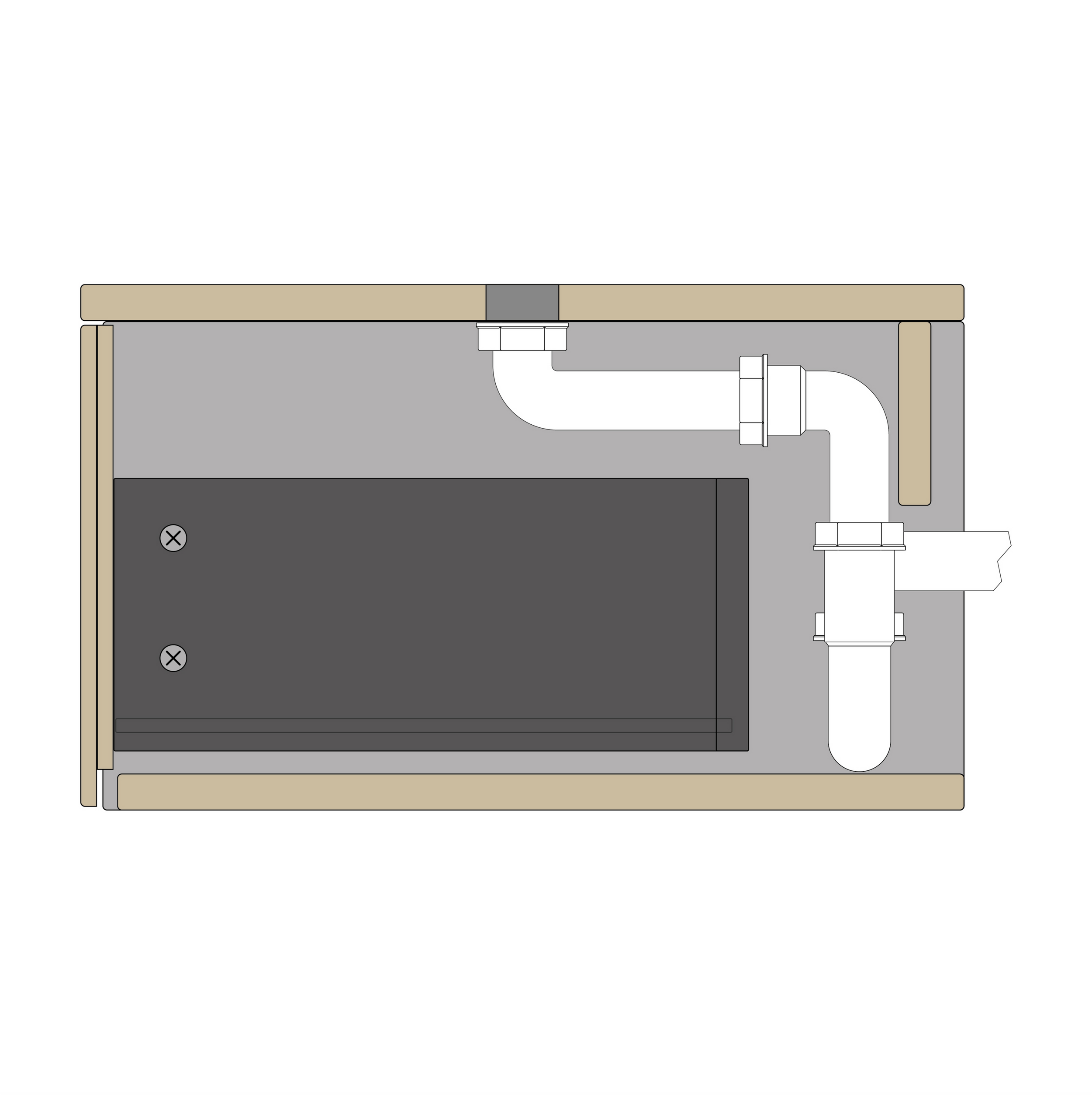 Washbasin cabinet TLB 170-48