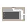 Washbasin cabinet TLB 120-48