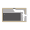 Washbasin cabinet TLB 150-48