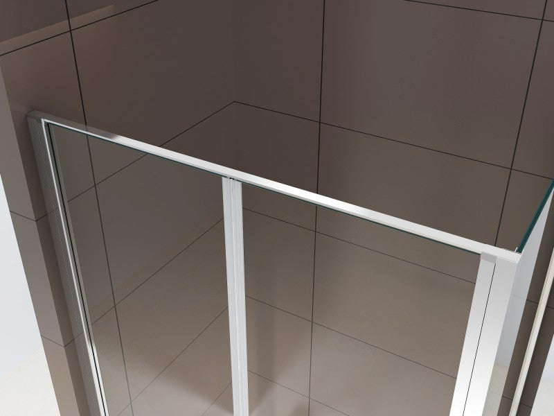 Eckdusche EX416-2 - 6mm Nano Echtglas - 90 x 90 x 195 cm