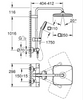 Système de douche GROHE Tempesta System 250 Cube avec thermostat