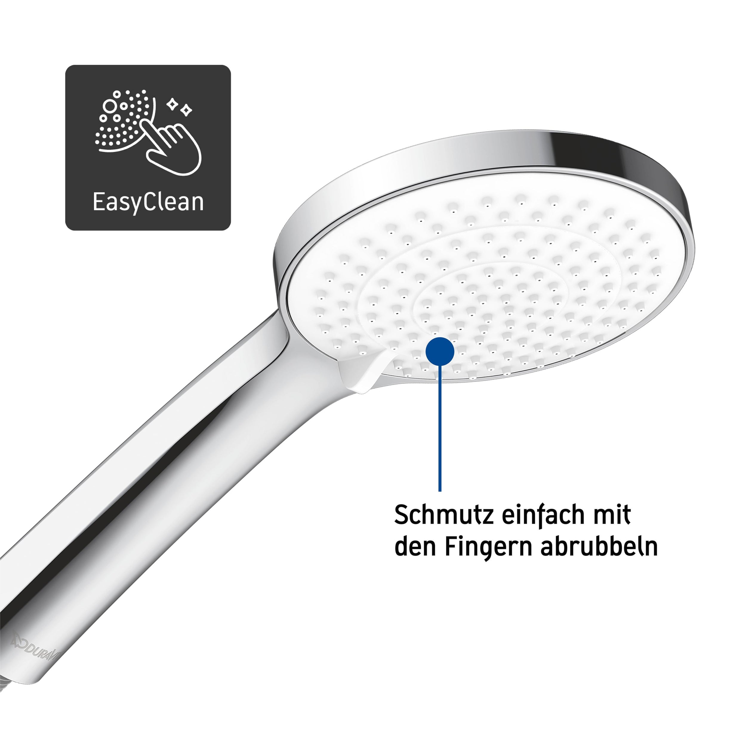 Duravit C.1 Unterputz Duschsystem mit Regendusche - inkl. Handbrause und Wandanschlussbogen