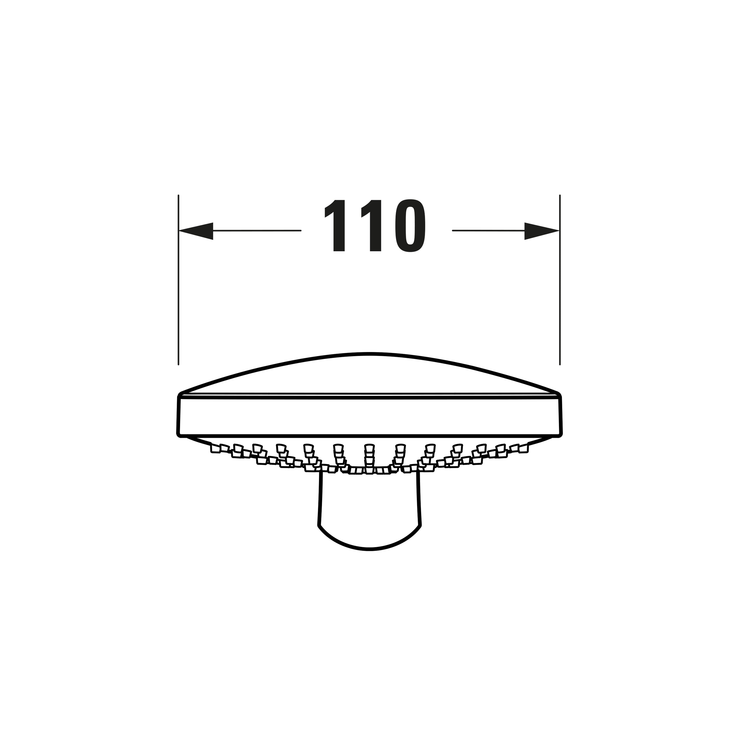 Duravit C.1 Système de douche encastré avec douche à effet pluie - y compris douchette et coude de raccordement mural