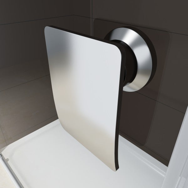 Douchewand schuifdeur voor nis douche NANO echt glas EX505 - helder glas - hoogte 195cm - breedte selecteerbaar