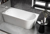 Halb freistehende Raumsparbadewanne NORA CORNER
