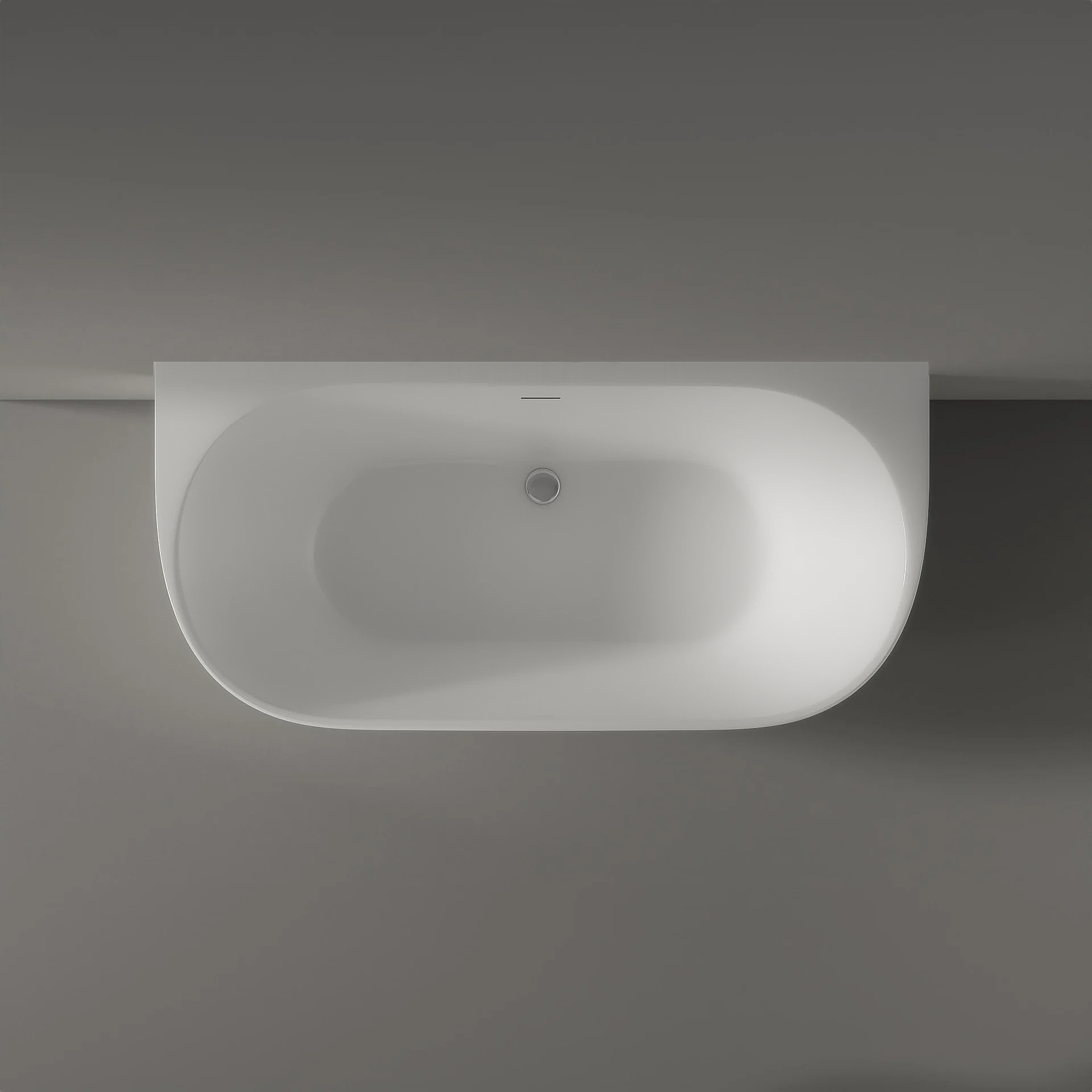 Semi-freestanding bathtub NORA