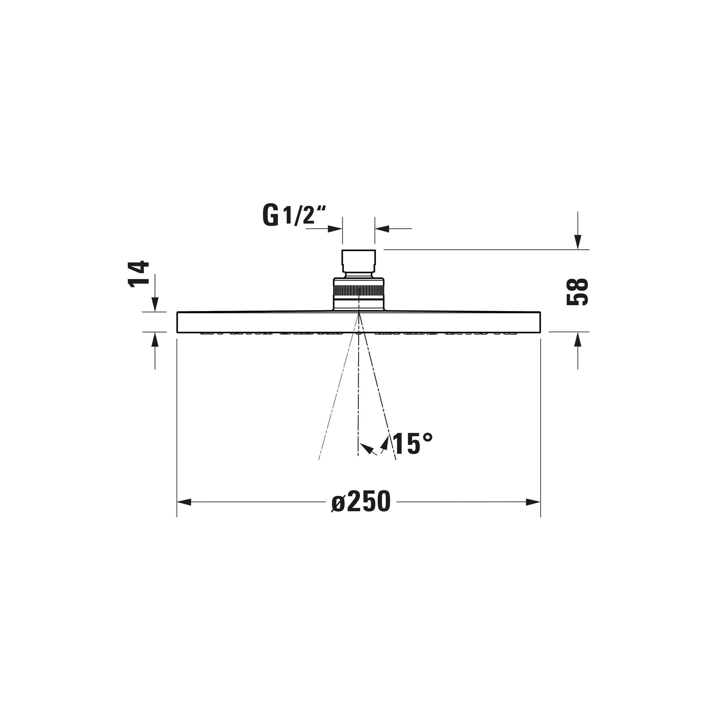 Duravit C.1 Unterputz Duschsystem mit Regendusche - inkl. Handbrause und Wandanschlussbogen