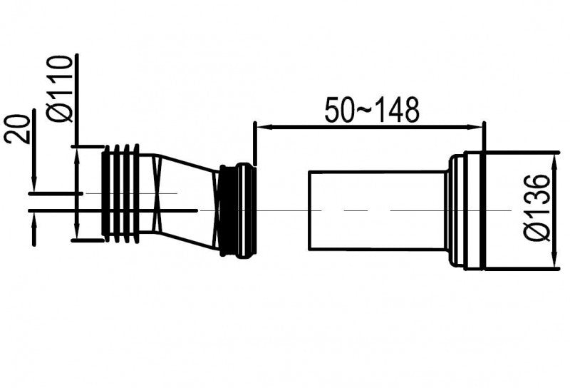 Compleet WC-pakket 33: WC B-8030R Zwart Mat met Soft-Close zitting