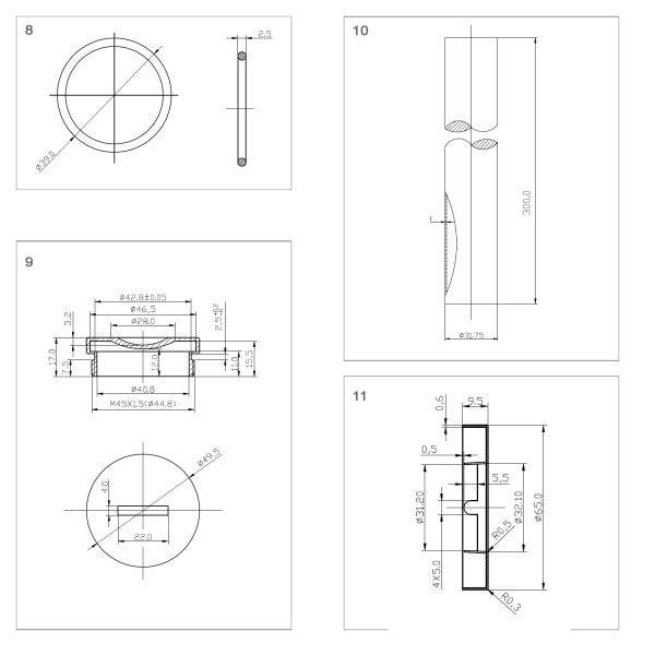 Siphon de lavabo 1924 en laiton