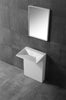 Lavabo colonne totem Bernstein en pierre de synthèse TWZ29 - 60 x 47 x 85 cm