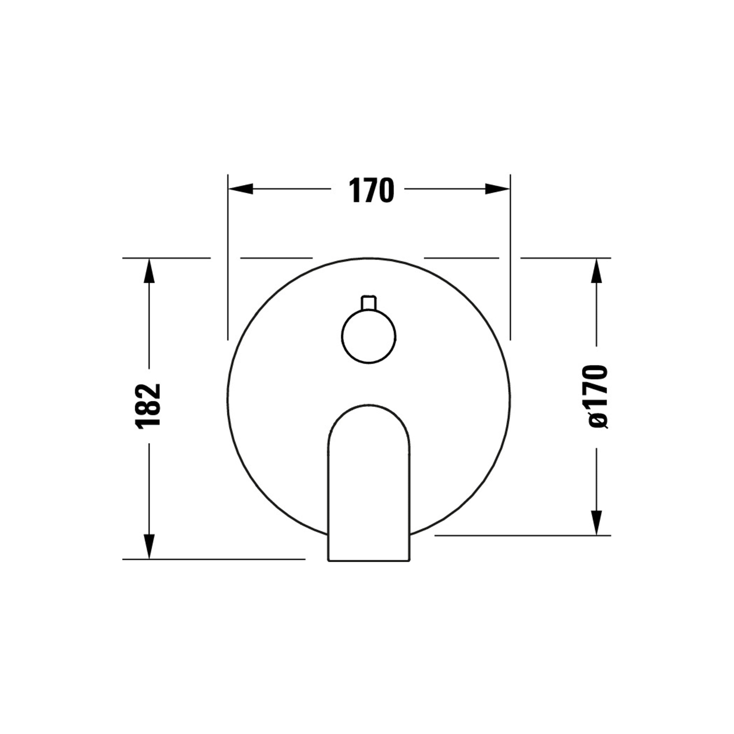 Robinetterie de douche encastrée Duravit Tulum