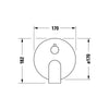 Robinetterie de douche encastrée Duravit Tulum