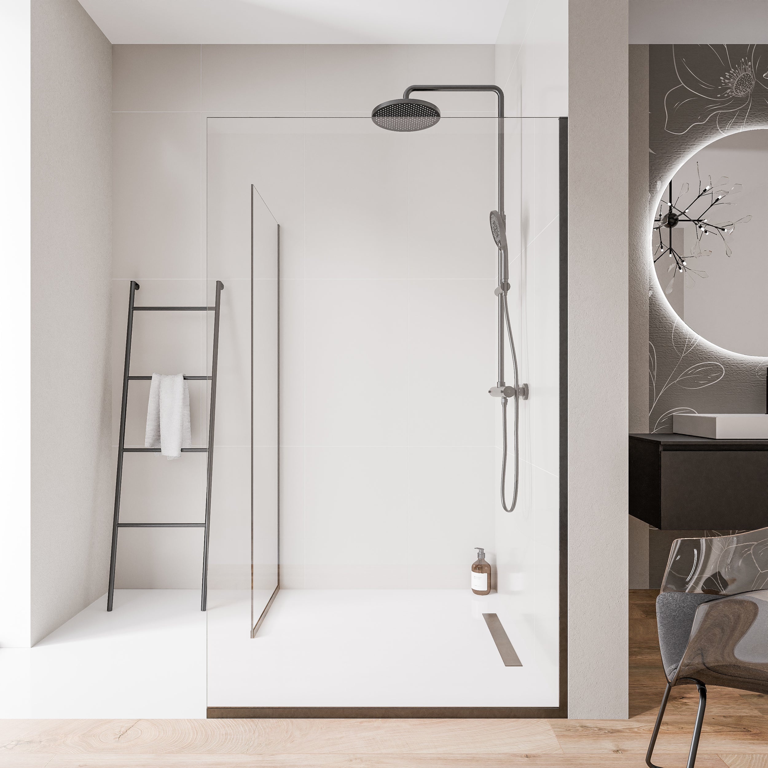 Inloop 10 mm Nano helder glas EX102