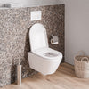 WC suspendu Duravit 540 mm Mino blanc brillant incl. abattant WC - fixation invisible