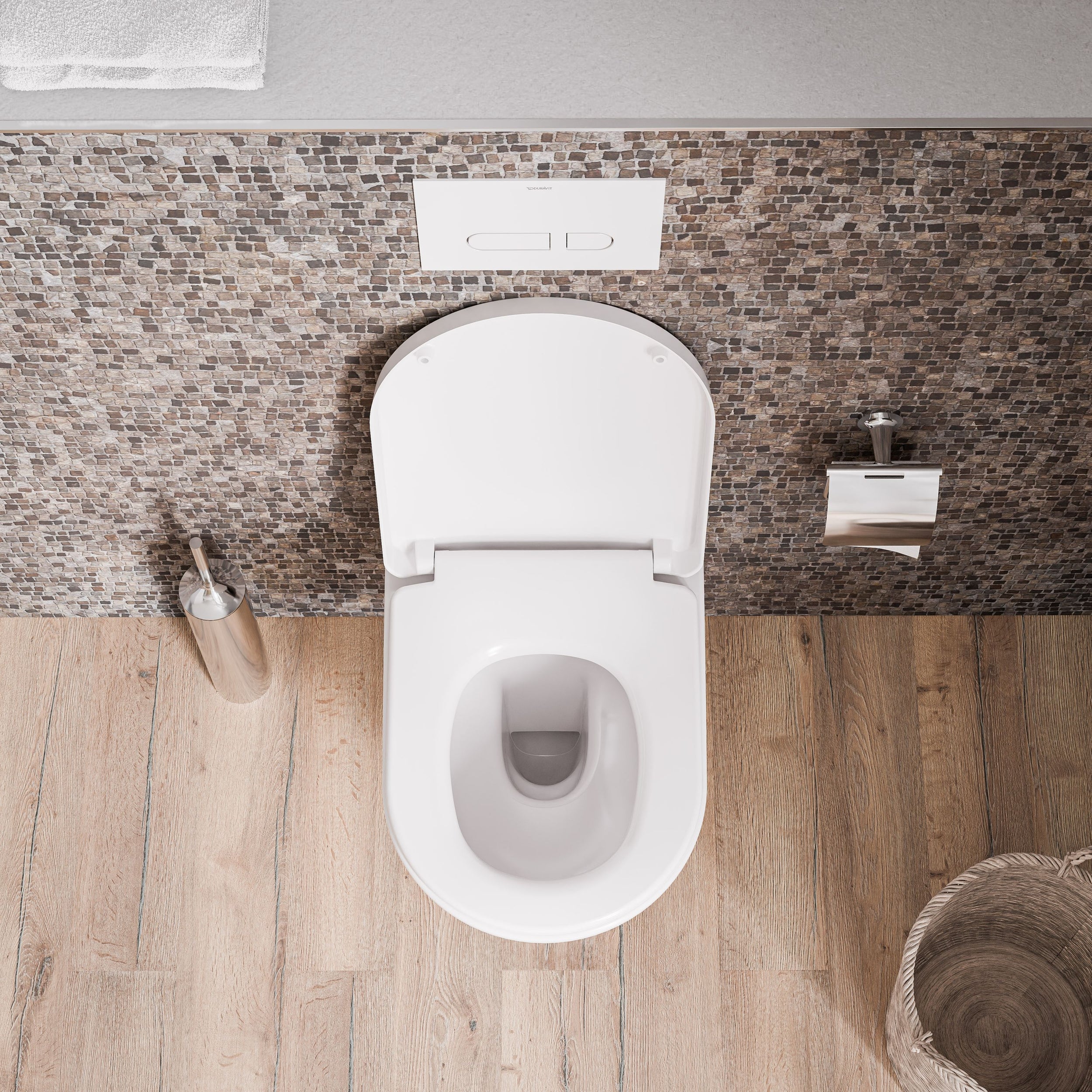 Duravit wall-hung WC 540 mm Mino White glossy incl. WC cover - concealed fastening