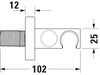 Duravit C.1 Unterputz Duschsystem mit Regendusche - inkl. Handbrause und Wandanschlussbogen