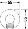 Duravit C.1 Unterputz Duschsystem mit Regendusche - inkl. Handbrause und Wandanschlussbogen